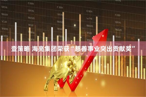 壹策略 海亮集团荣获“慈善事业突出贡献奖”