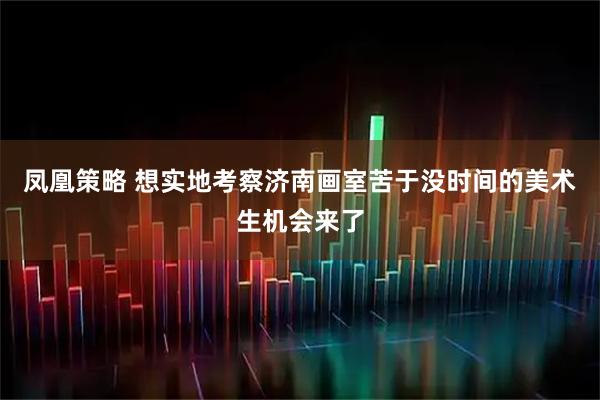 凤凰策略 想实地考察济南画室苦于没时间的美术生机会来了